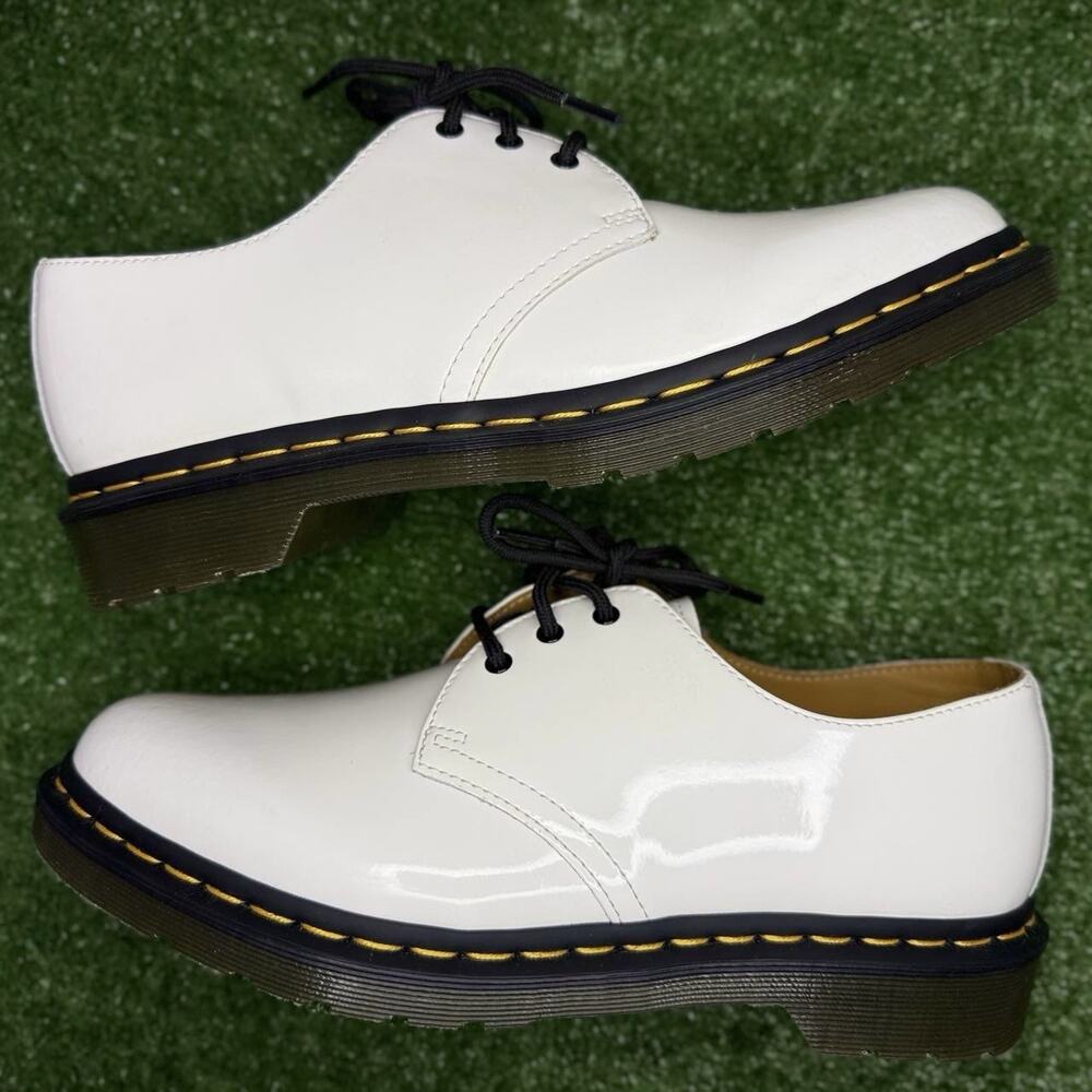Dr Martens 1461 White Patent Lamper Oxfords Womens 10L New No Box